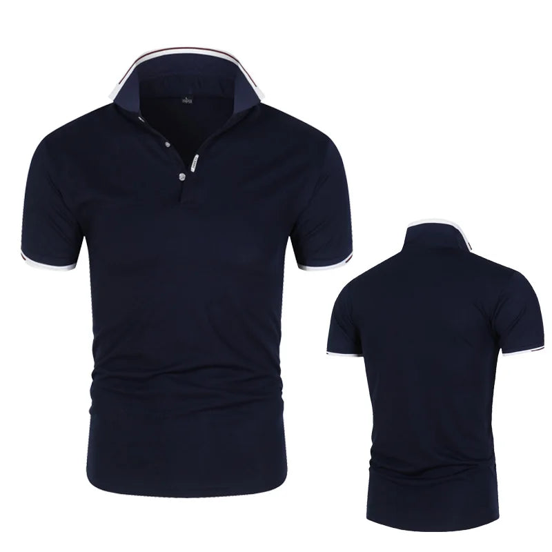 Mens Casual Cotton Polo Shirt