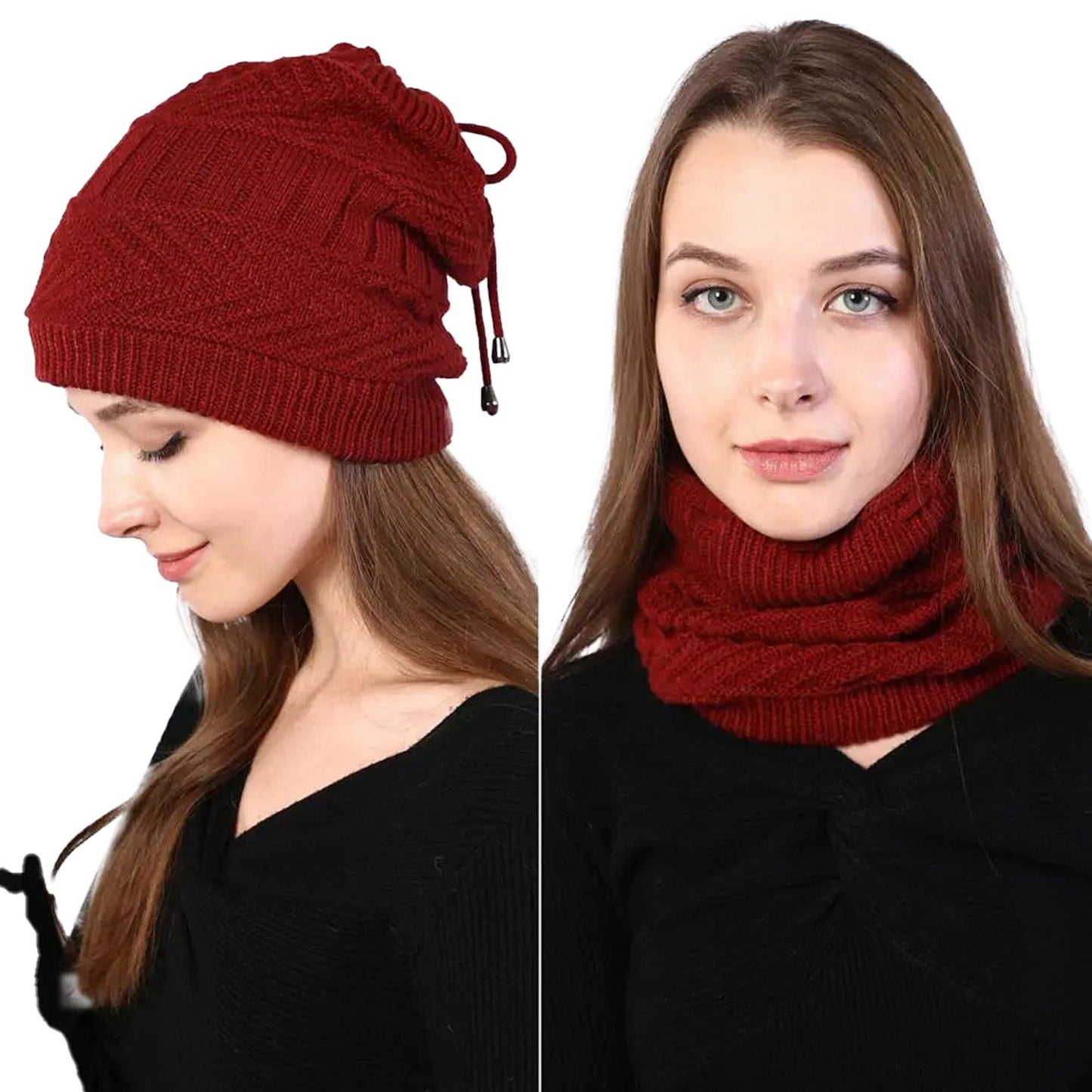 Adjustable Womens Beanie Winter Hat
