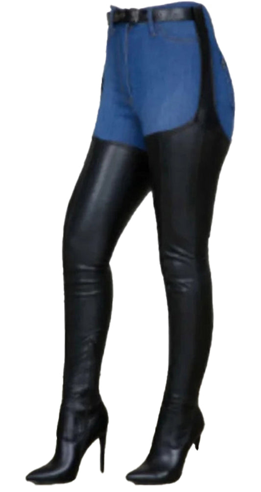 Black Thigh High Stiletto Boots