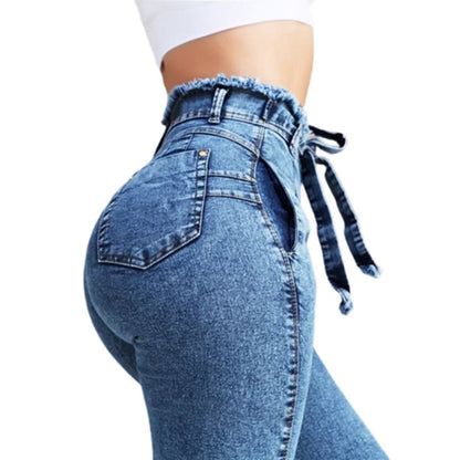 High Waist Skinny Jeans For Women