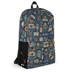 Nostalgic Pop Culture Graphic Canvas Backpack
