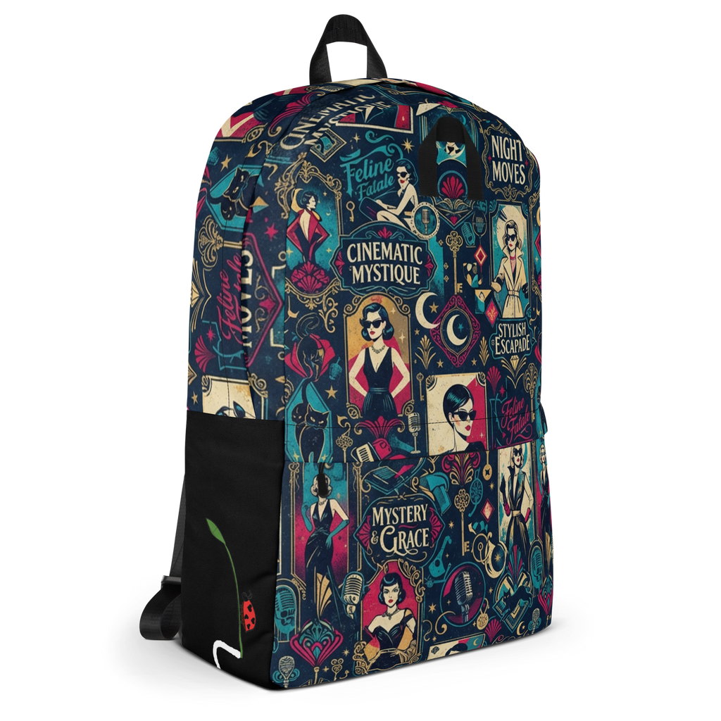 Michelle Pfeiffer Portrait Pattern Canvas Backpack