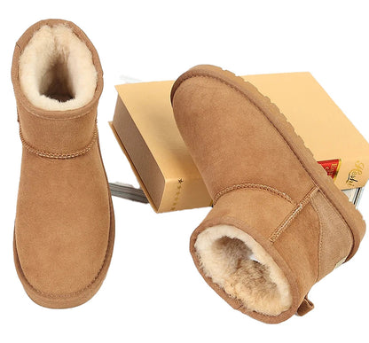 Genuine Sheepskin Winter Boots Women