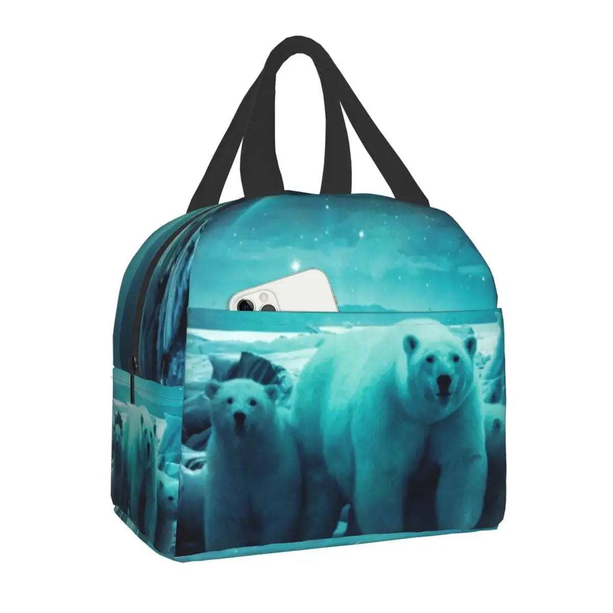 Cottagecore Aesthetic Cute Vintage Frog and Snail Thermal Insulated Lunch Bag