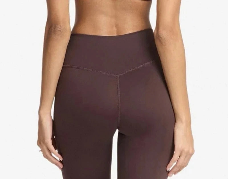 Crisscross Back Padded Sports Bra and High Waist Biker