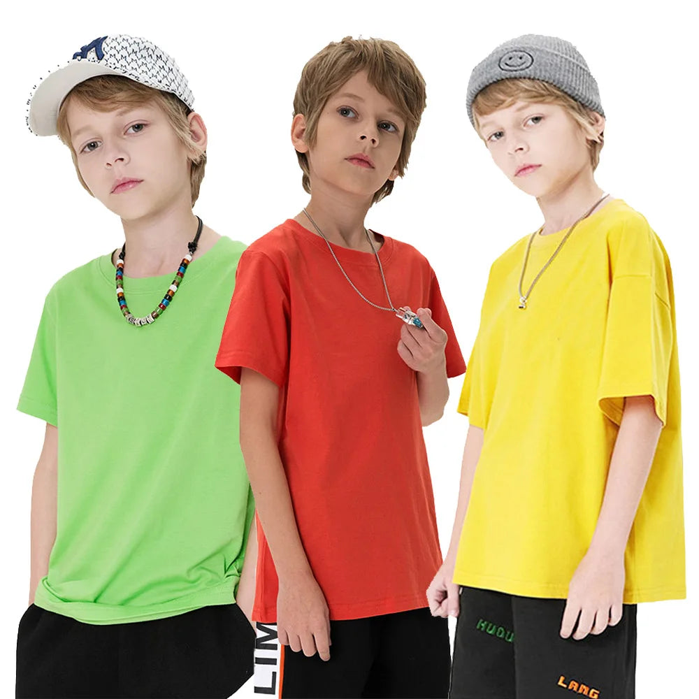 Boys Cotton Summer T Shirt Trendy Colors