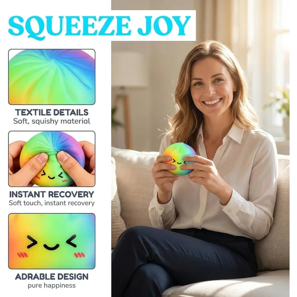 Rainbow Dumpling Slow-Rising Squishy