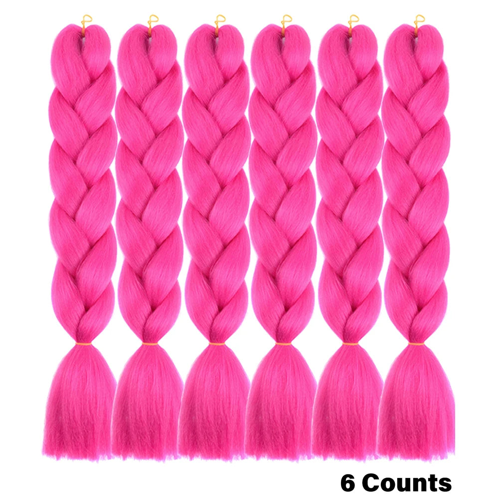Ombre Crochet Braiding Hair Extensions