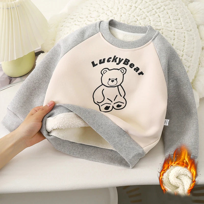 Childrens Fleece Hoodie for Autumn and Winter