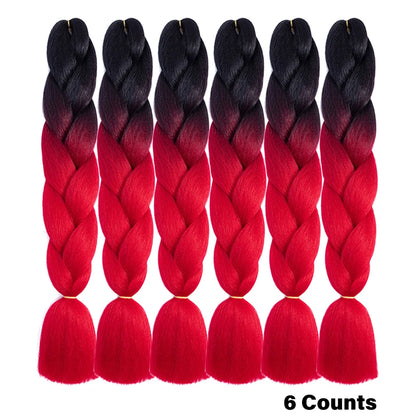 Ombre Crochet Braiding Hair Extensions