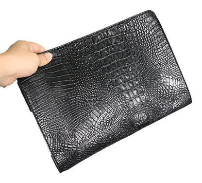 Luxury Crocodile Pattern Clutch Bag