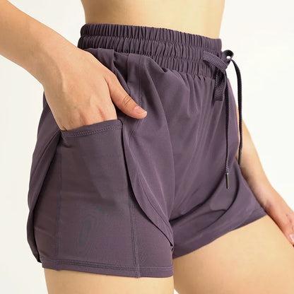 Womens High Waist Yoga Shorts Stylish & Comfy