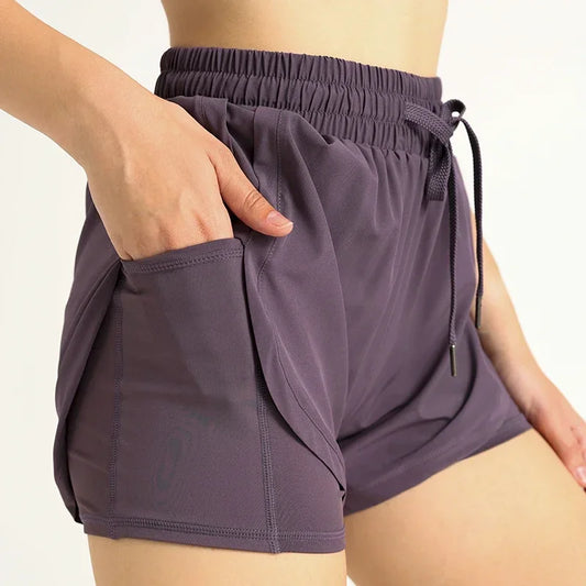Womens High Waist Yoga Shorts Stylish & Comfy