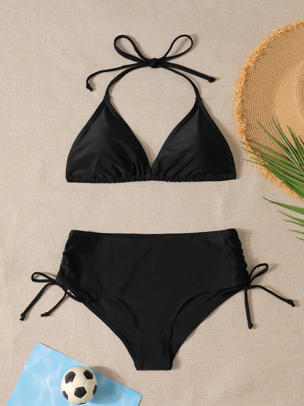 Women's Swimwear: Chic Black Bikini Set