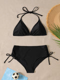 Women's Swimwear: Chic Black Bikini Set