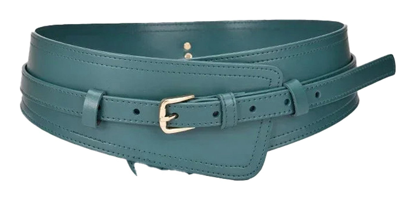 Womens Cow Leather Corset Belt Chic Styles