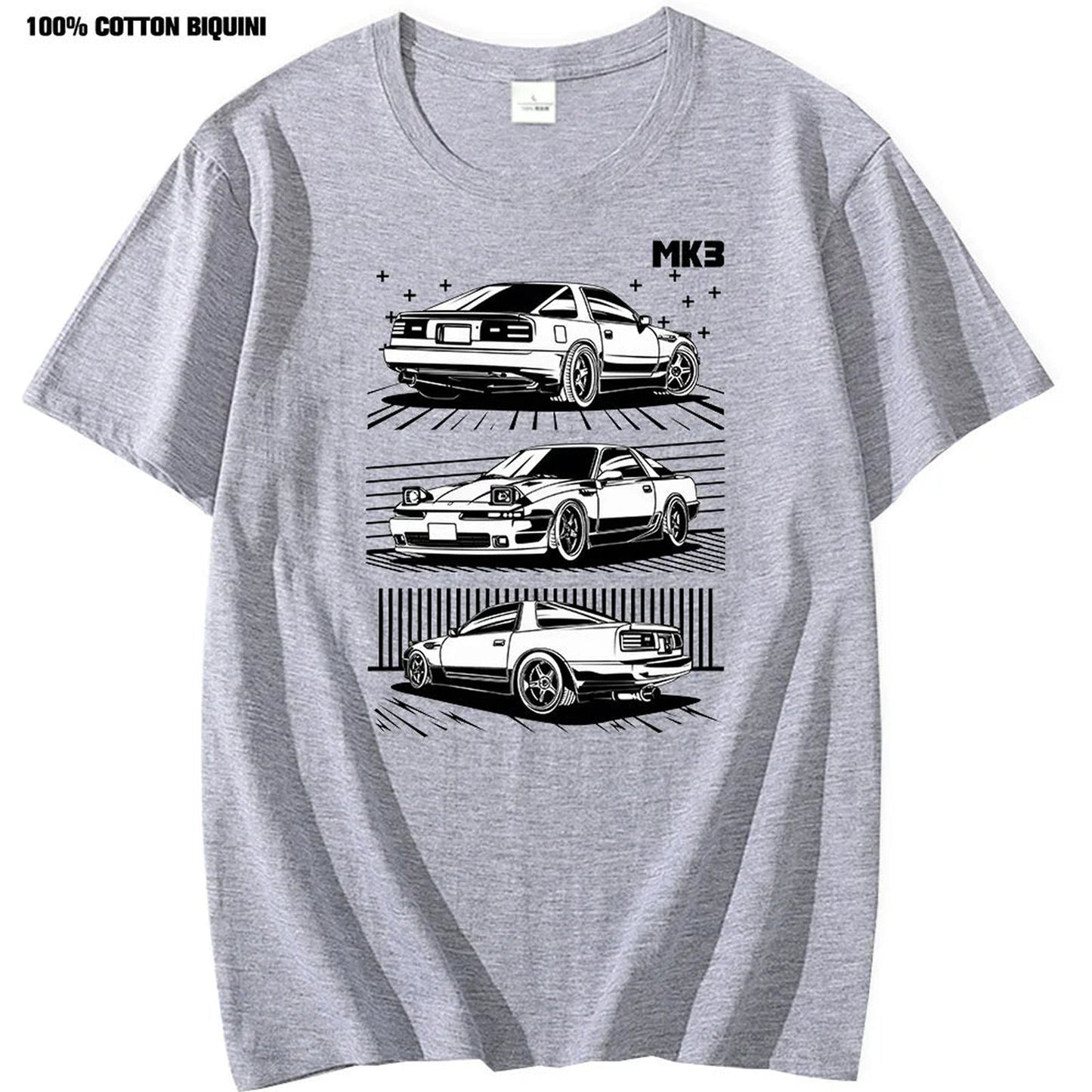 Men's JDM Manga T-Shirt Folded On A Table
