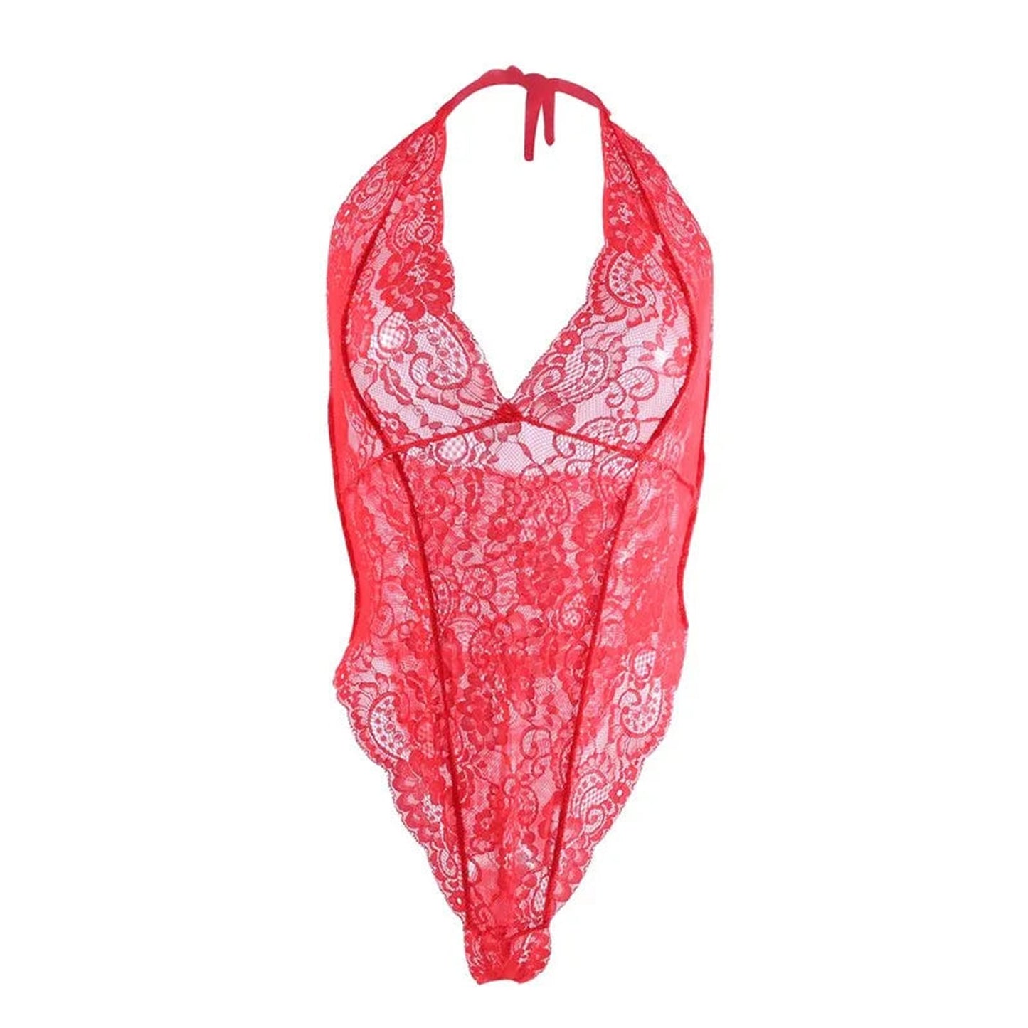 See Through Lace Bodysuit For Women