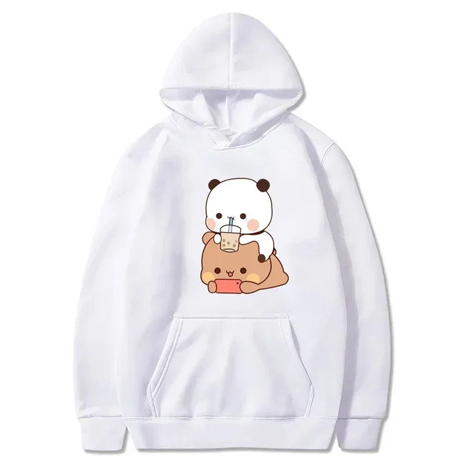 Side View of Kawaii Bubble Tea Hoodie for Women