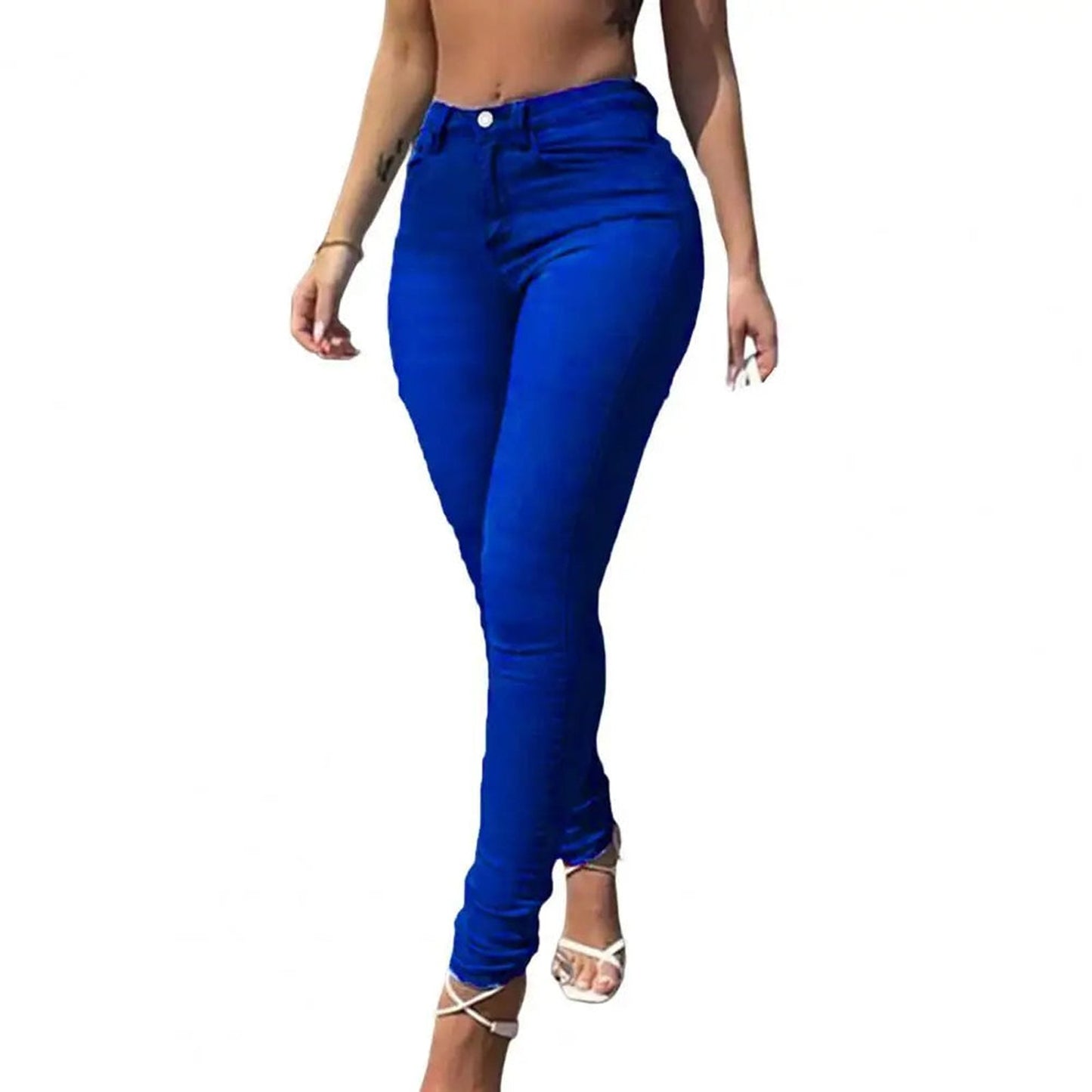 High Waist Skinny Jeans For Women