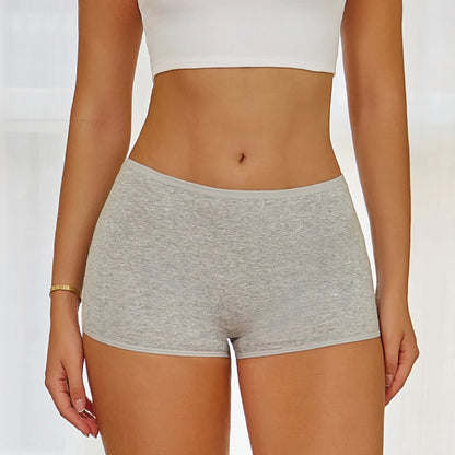 Womens Seamless Cotton Boxers Comfort Fit
