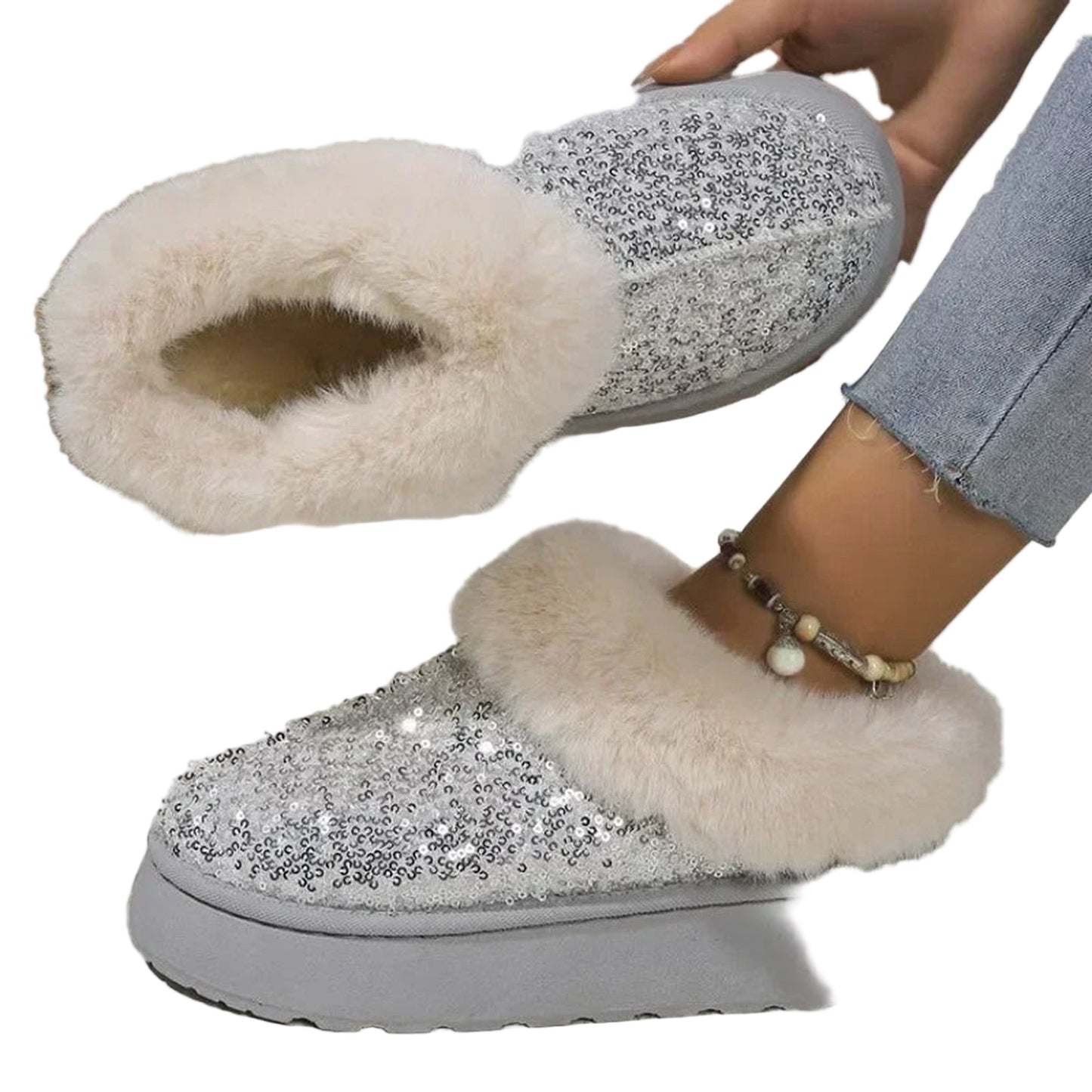 Womens Faux Fur Winter Boots For Comfort