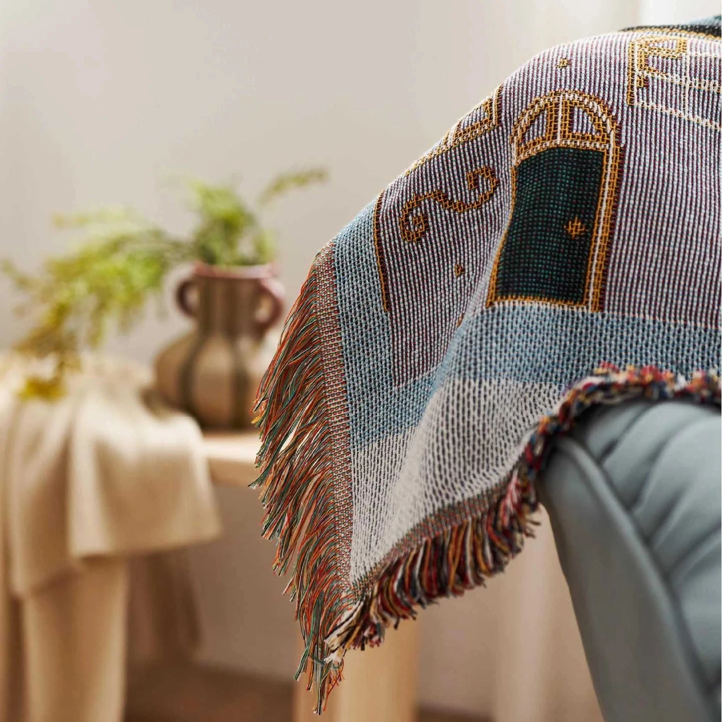 Whimsical Cottage Throw Blanket