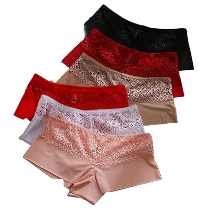 Womens Lace Boxer Panties Set 7PCS