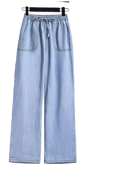 Womens High Waist Wide Leg Jeans