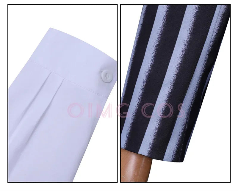 Halloween Costume Striped Suit Set