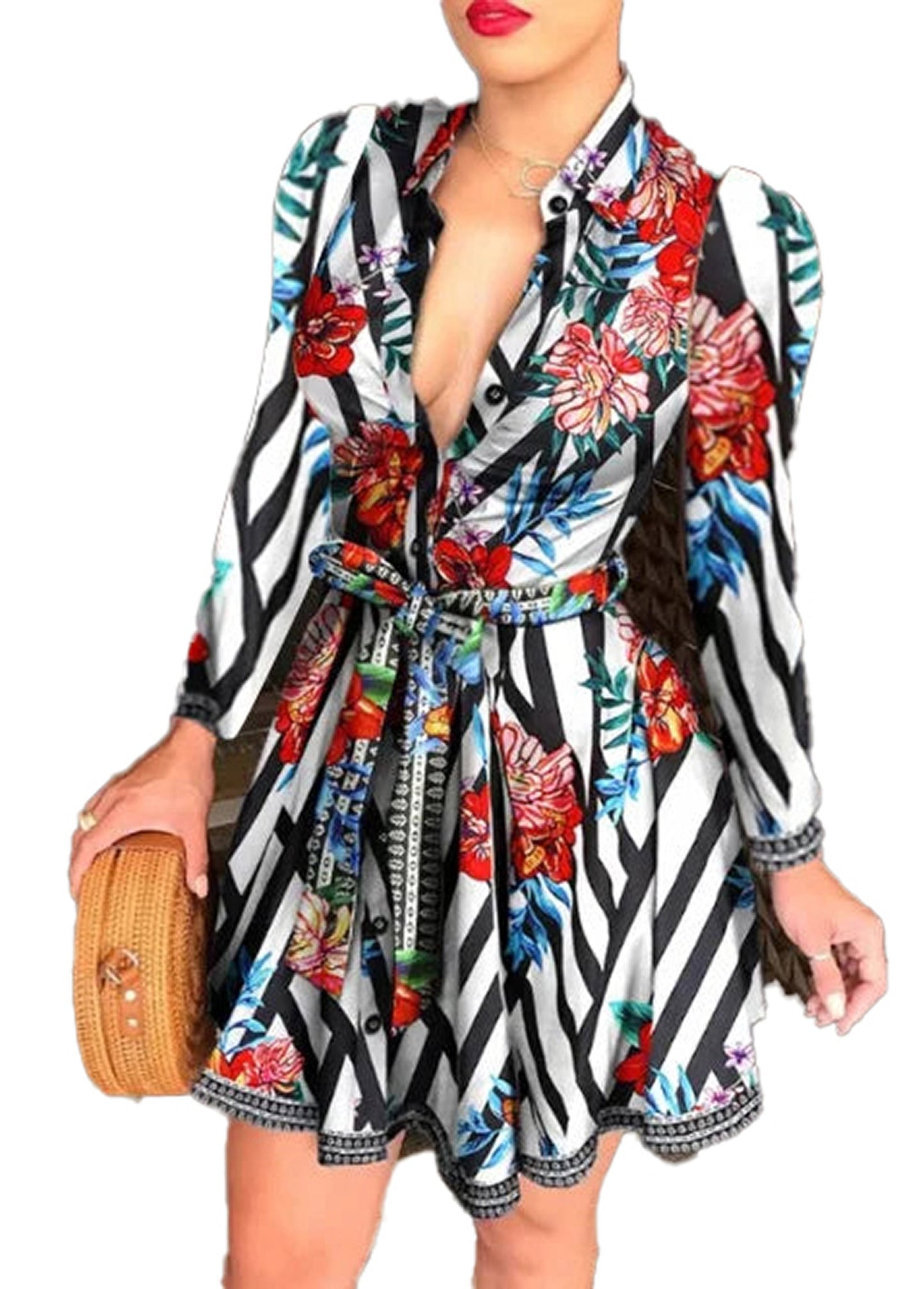 Womens Sleeveless Shirt Dress Chic & Trendy