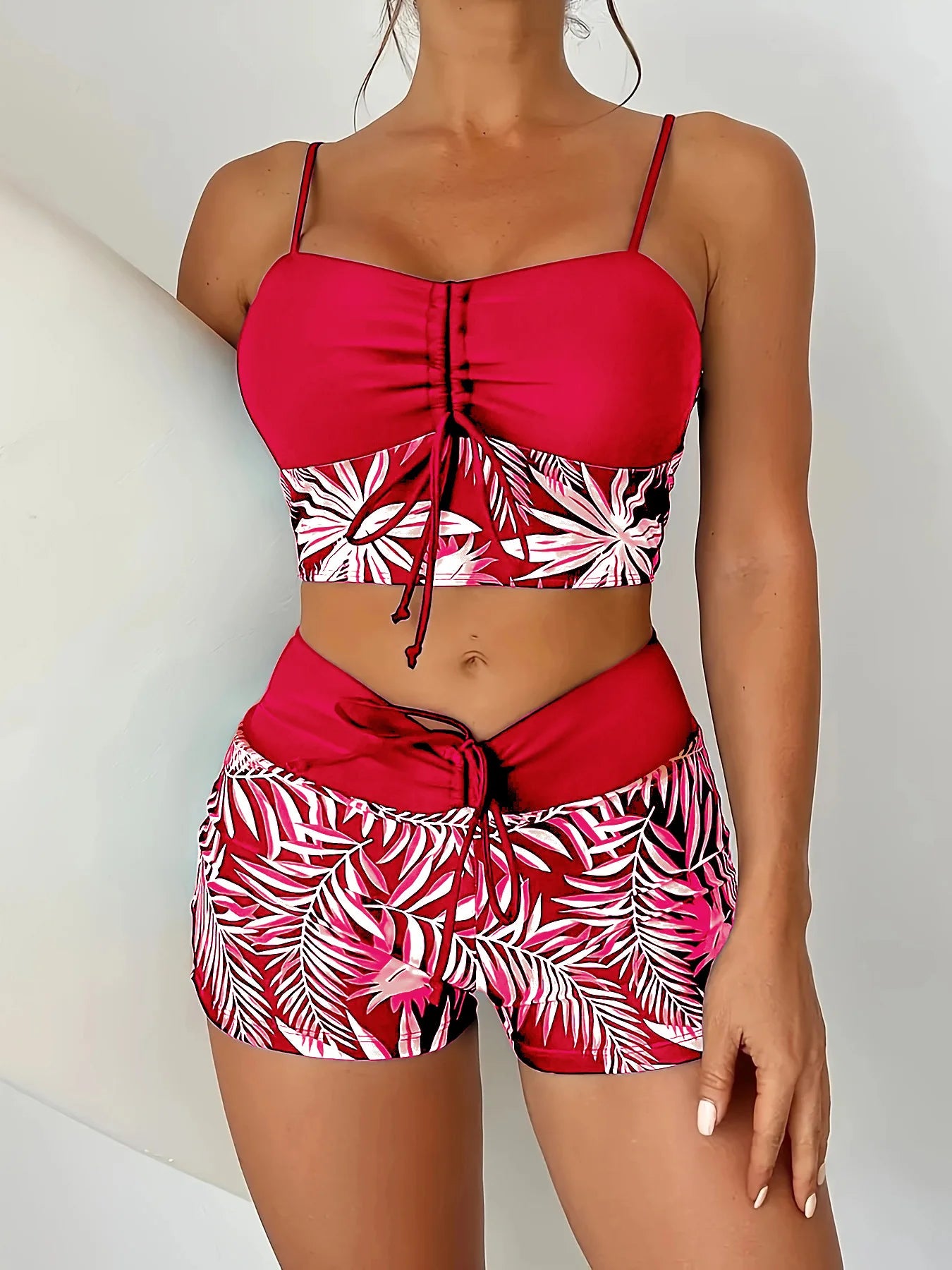Women’s Vintage Style Floral High-Waist Bikini