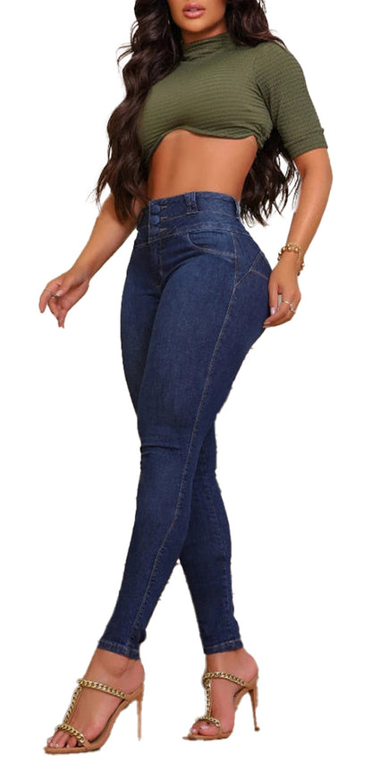 High Waist Skinny Jeans For Women