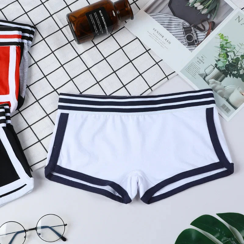 Womens Low Waist Boxer Panties Trendy Style