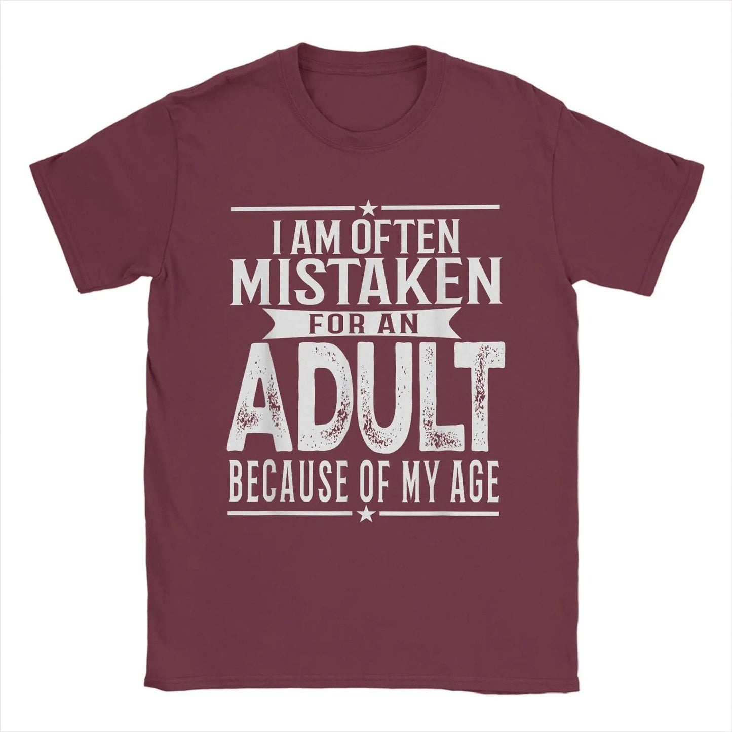 Funny Men's T-Shirt: Often Mistaken for an Adult - Short Sleeve Tee