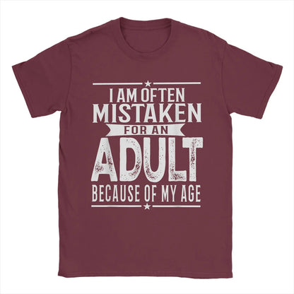 Funny Men's T-Shirt: Often Mistaken for an Adult - Short Sleeve Tee