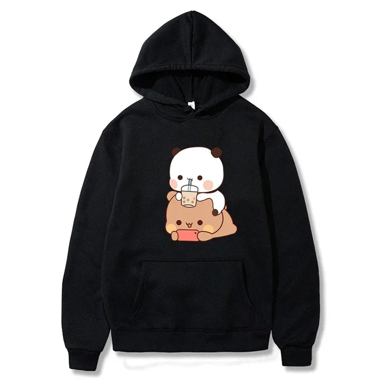 Kawaii Bubble Tea Hoodie Styled with Accessories