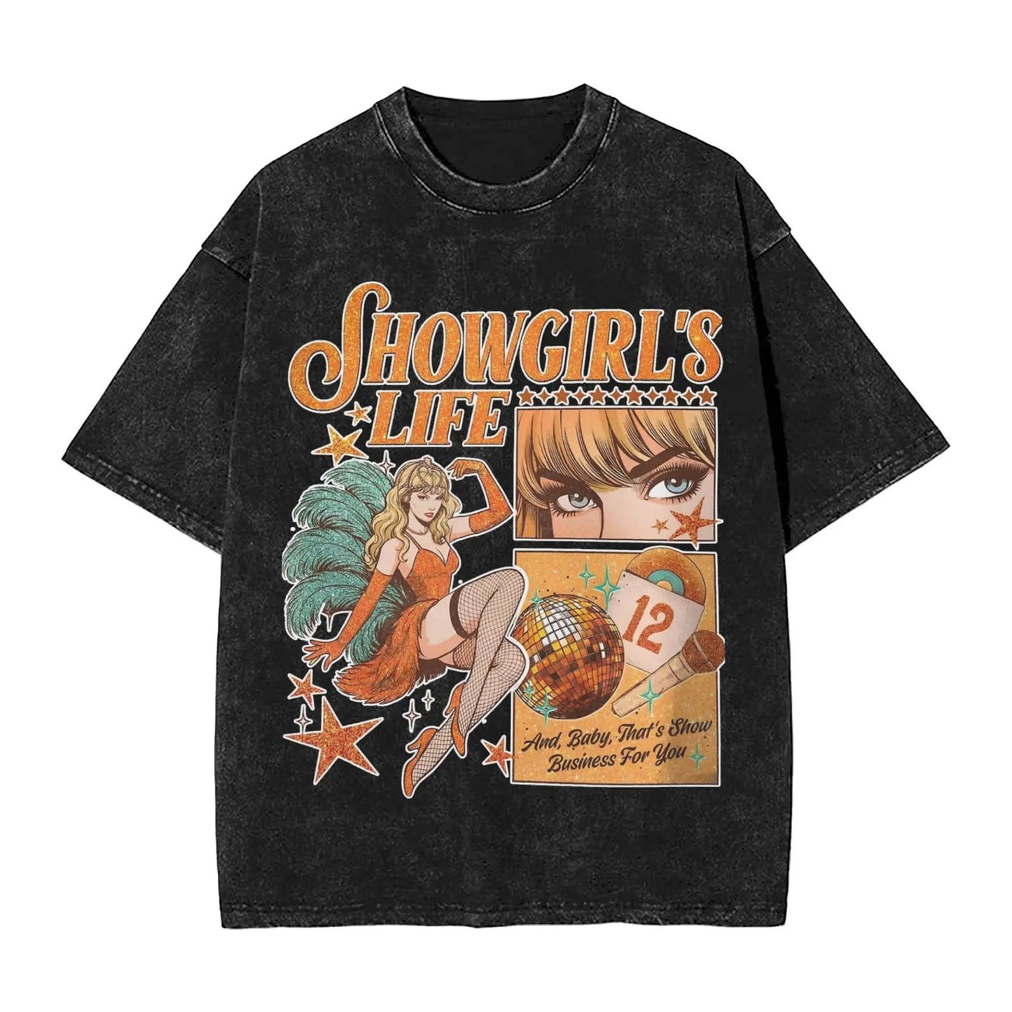 Showgirl Album Washed T-Shirt Customer Review