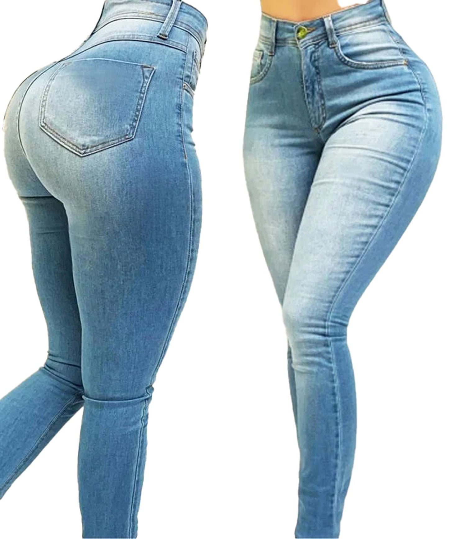 High Waist Shaping Skinny Jeans For Women