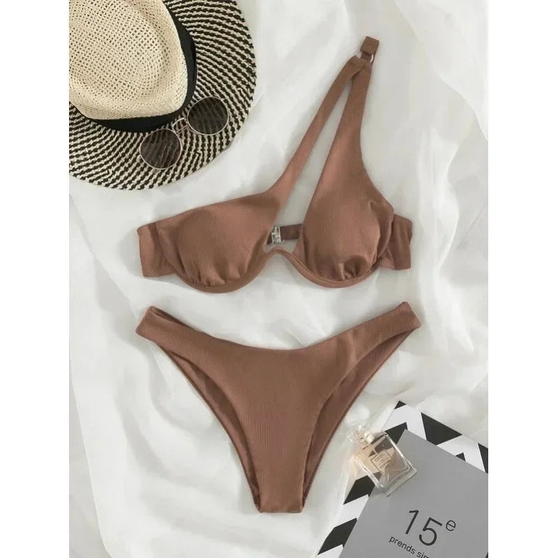 Two-Tone Bikini for Stylish Summer Looks