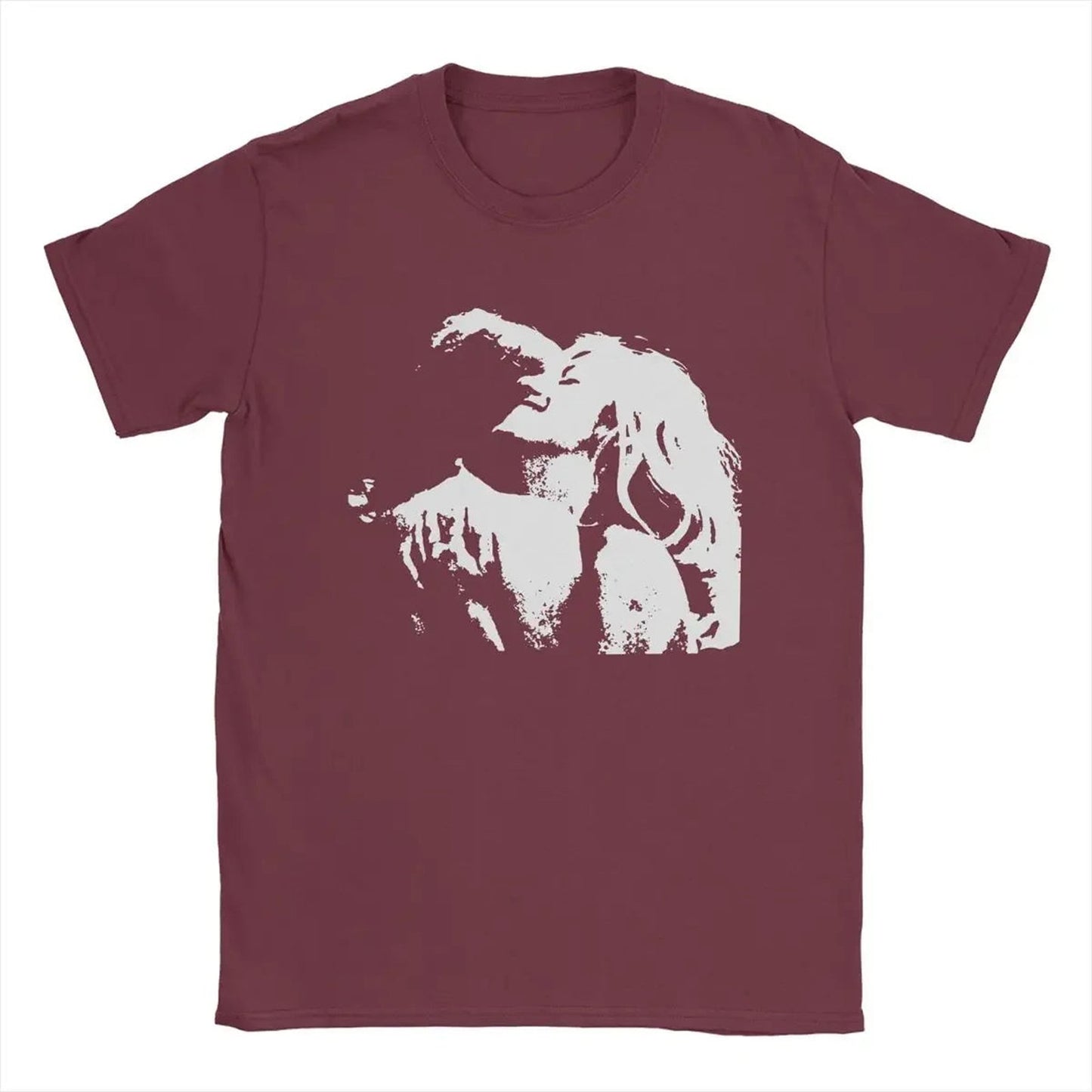 Men's 90s TV Girl Band Cotton T-Shirt in Outdoor Setting