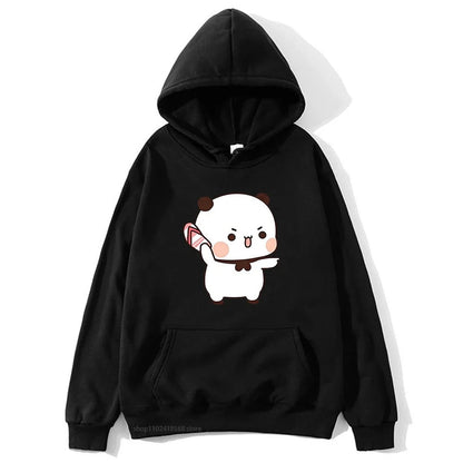 Detail of Bubu's Hoodie Featuring Flip-Flops Graphic