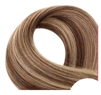 Long Straight Hair in Blonde Shades for U Tip Hair Extensions Human Hair Styling