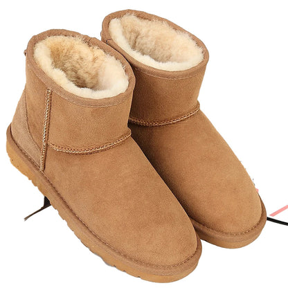 Genuine Sheepskin Winter Boots Women