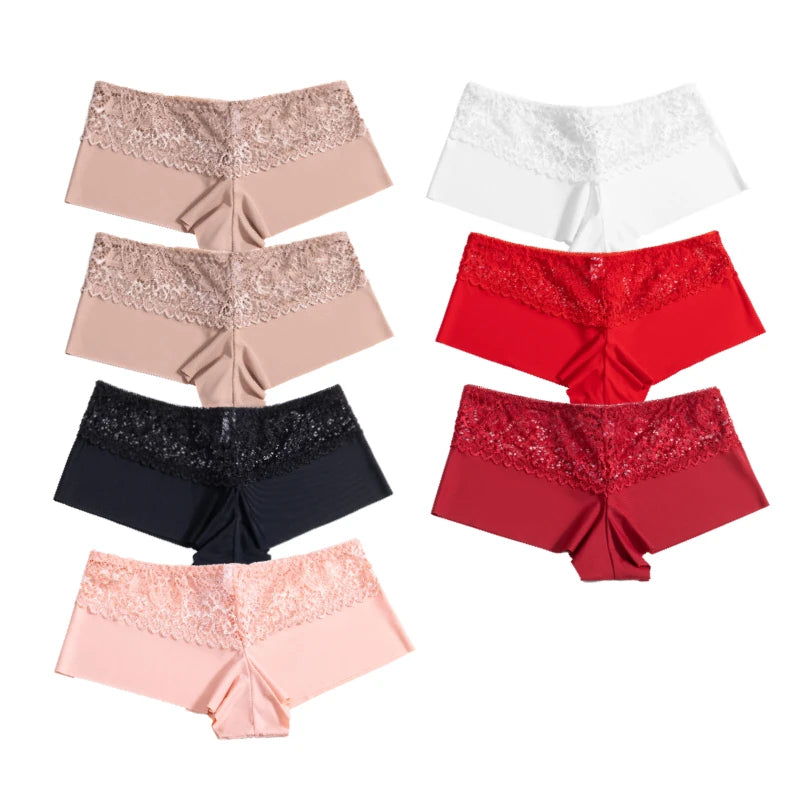 Womens Lace Boxer Panties Set 7PCS