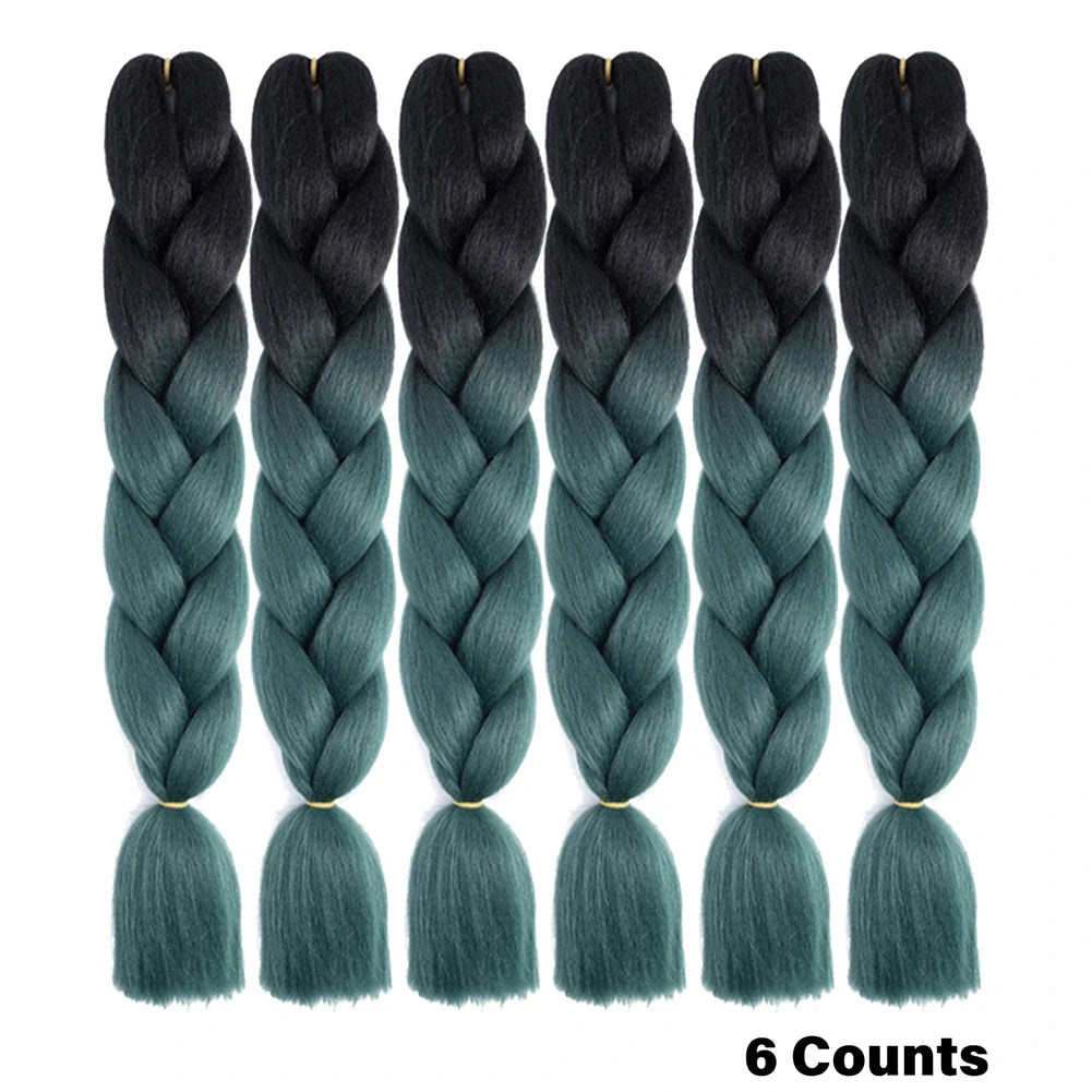 Ombre Crochet Braiding Hair Extensions