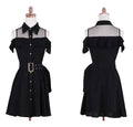 Black Halter Mini Dress For Women
