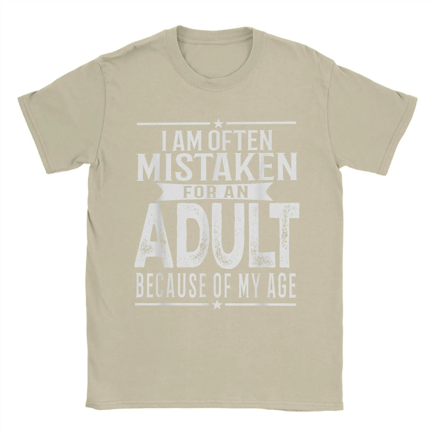 Funny Men's T-Shirt: Often Mistaken for an Adult - Short Sleeve Tee