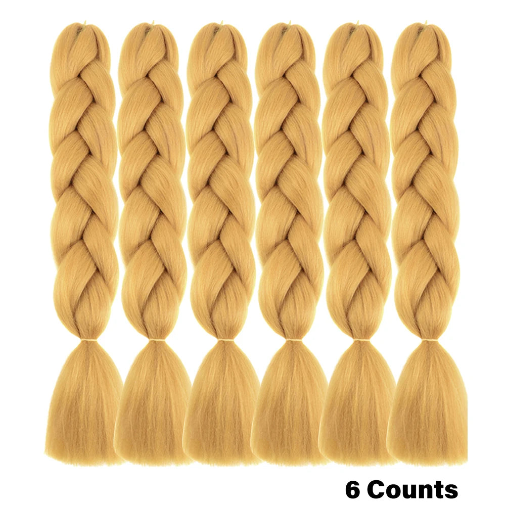 Ombre Crochet Braiding Hair Extensions