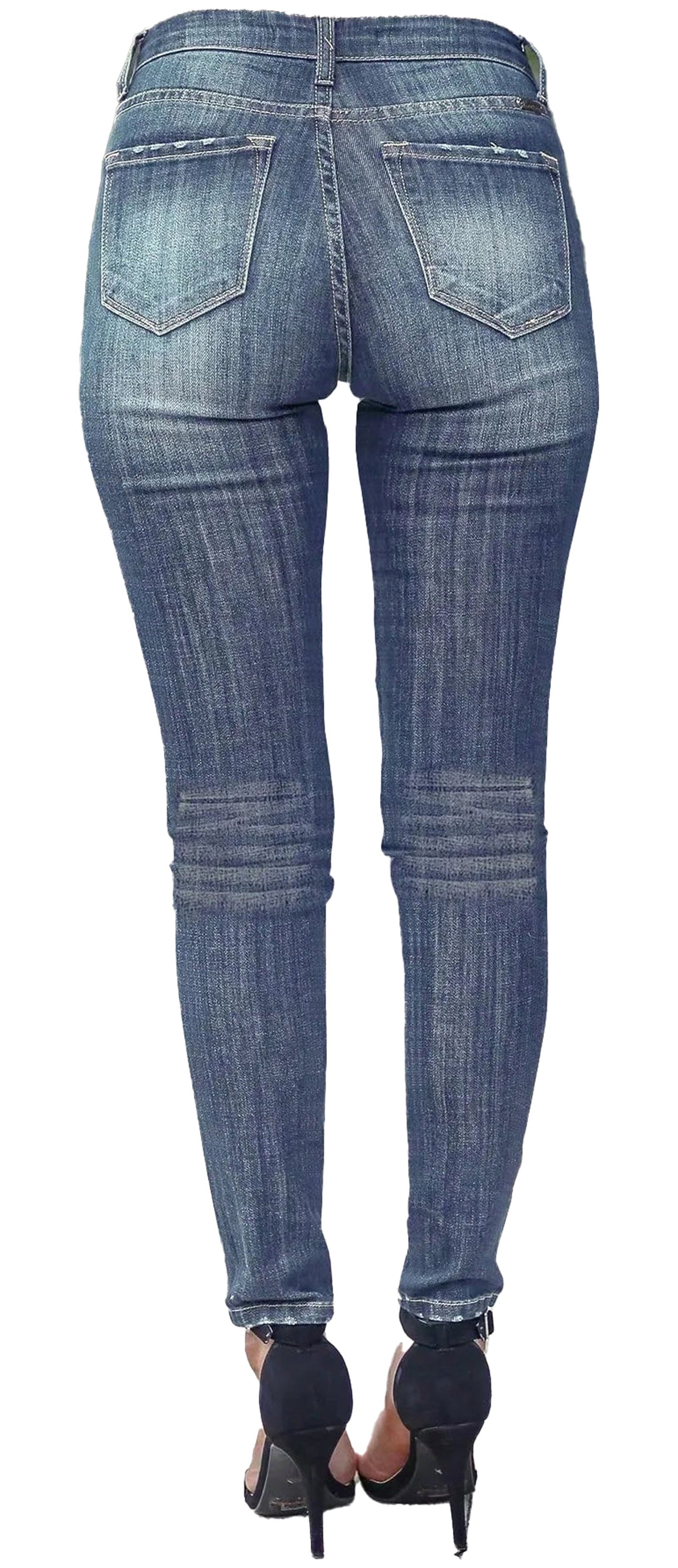 Womens Skinny Jeans With Contrast Stitching